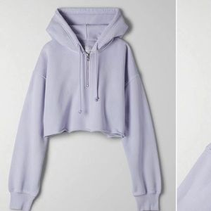 Brand new Aritzia Cozy Fleece Cropped Hoddie